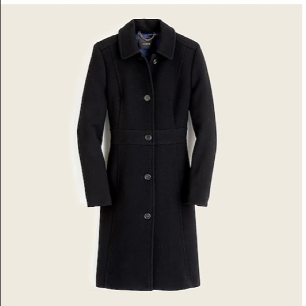 J. Crew Petite classic lady day coat in Italian double-cloth wool w Thinsulate®